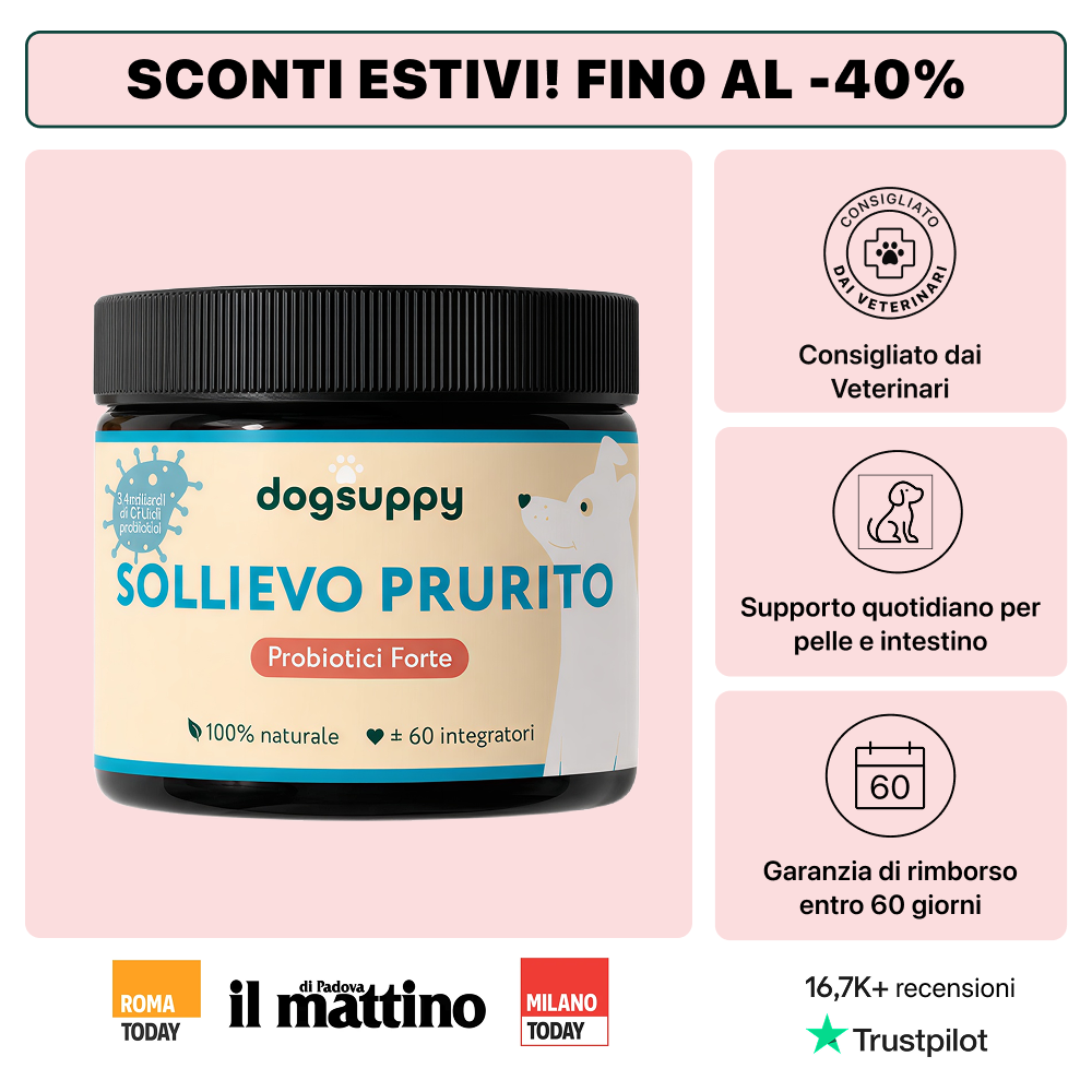 Sollievo Prurito | 100% Naturale | 60 integratori