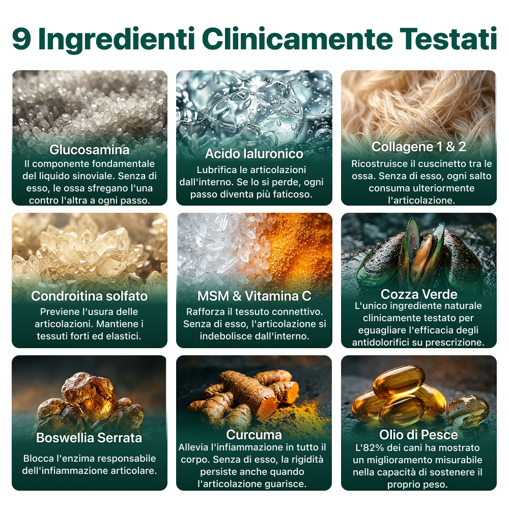 Ossa & Articolazioni | 100% Naturale | 60 integratori