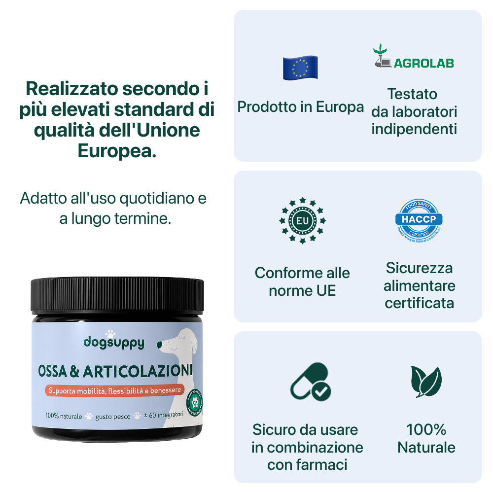 Ossa & Articolazioni | 100% Naturale | 60 integratori