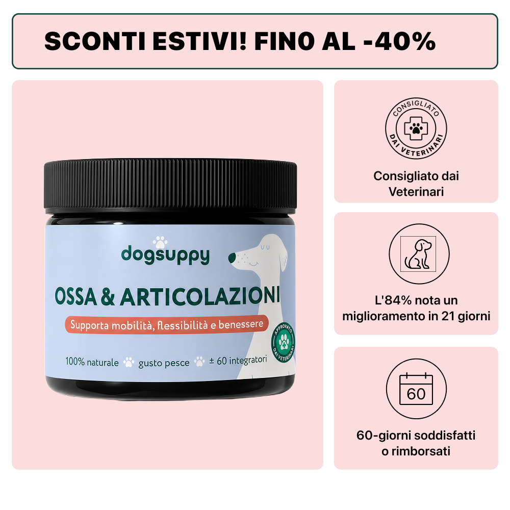 Ossa & Articolazioni | 100% Naturale | 60 integratori